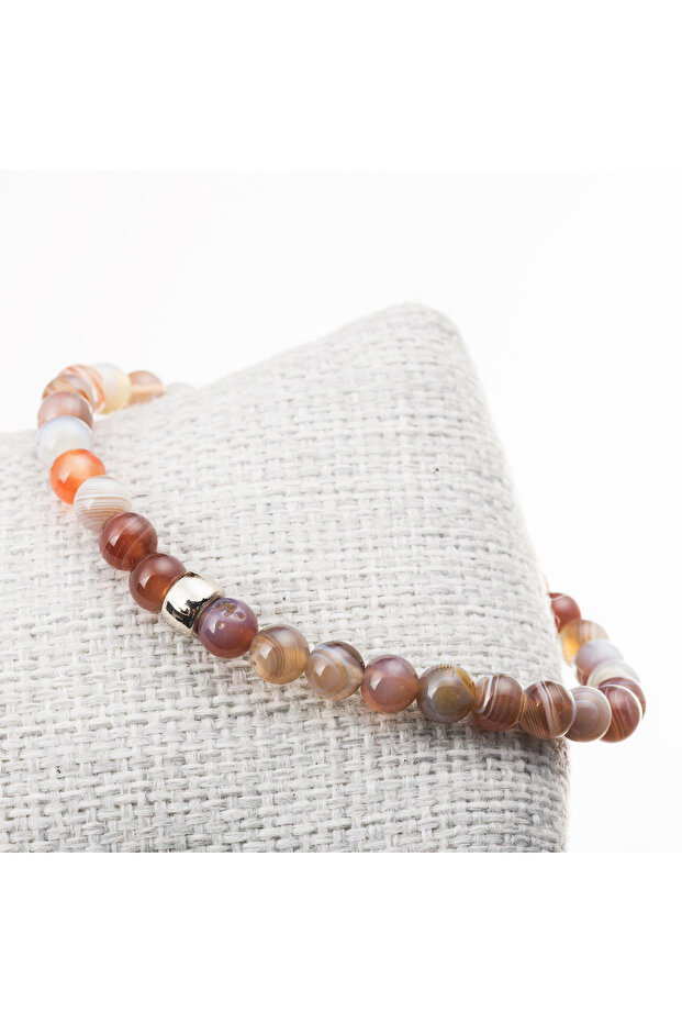 Botswana Agate Stone Bracelet-6 mm