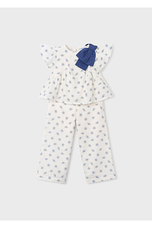 Patterned Double Set for Ages 4-10 - Bone - 4