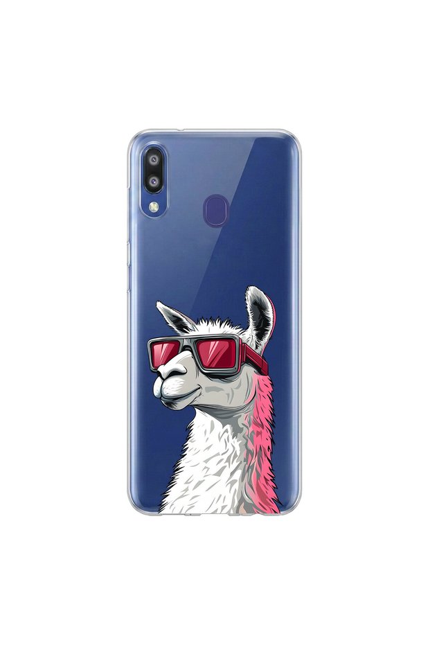 Cool Animal 8 Design Clear Case Compatible with Samsung Galaxy M20