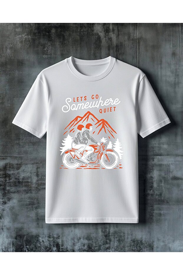 Lets Go Motor Printed Oversize T-Shirt