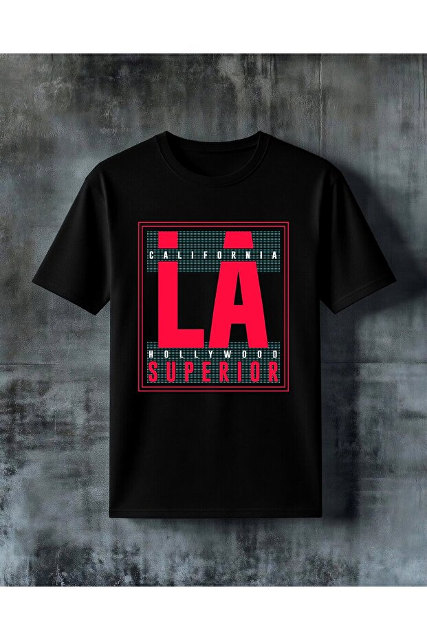 La Superior Red Printed Oversize T-Shirt
