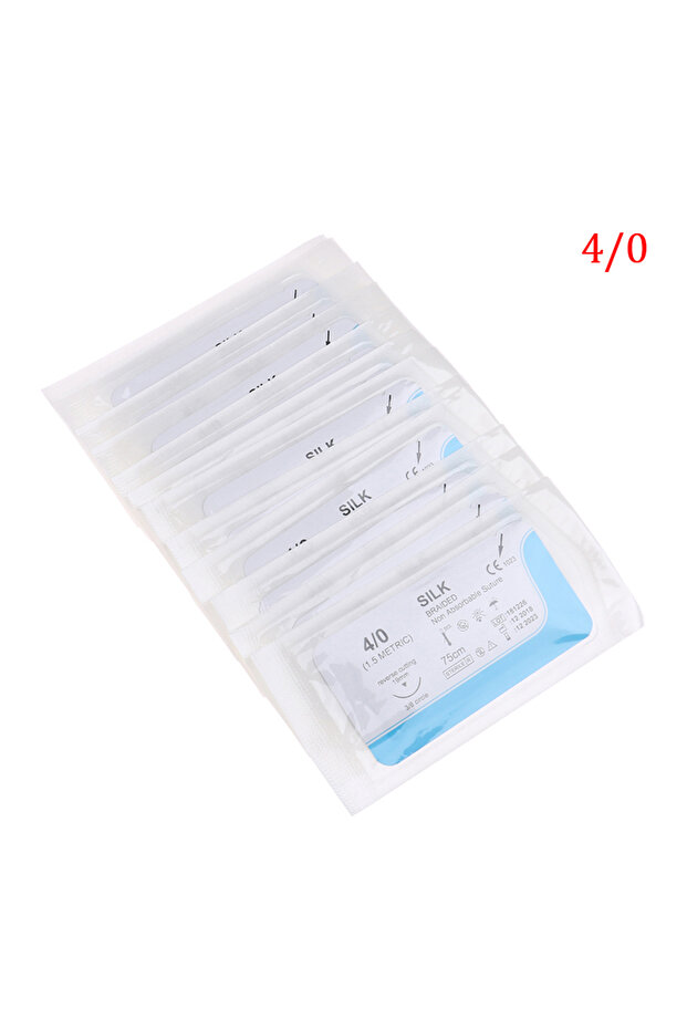 4.0 12Pcs/set 2.0/3.0/4.0 Dental Surgical Needle Silk Medical Thread Suture Surgical Practice Kit