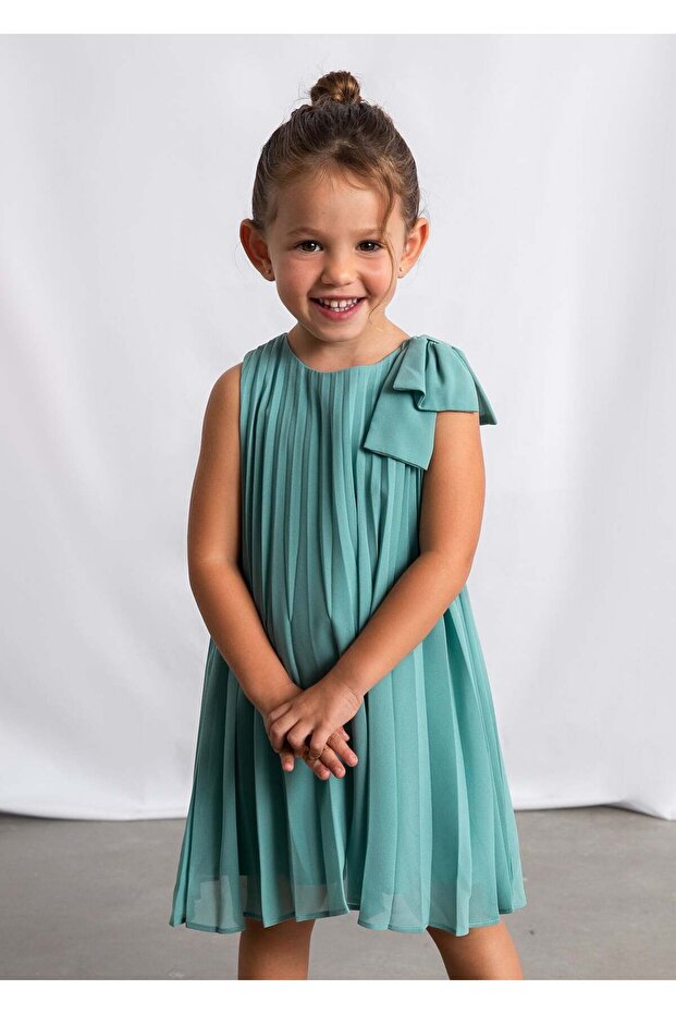 Girl's Chiffon Dress Green