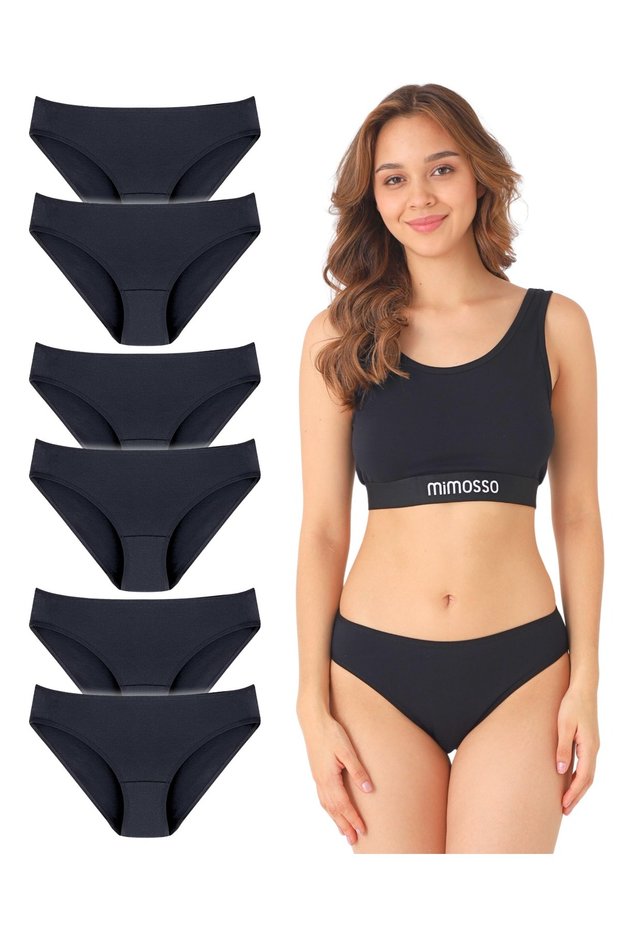 Women's Organic Cotton 6-Piece Slip Panties