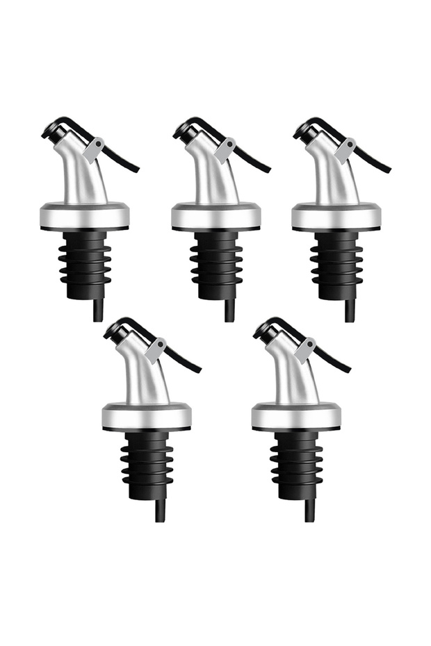 5Pcs Style 1 5Pcs Wine Pourer Olive Oil Stopper Cap Dispenser Spout Kitchen Sauce Vinegar Pourer Noz