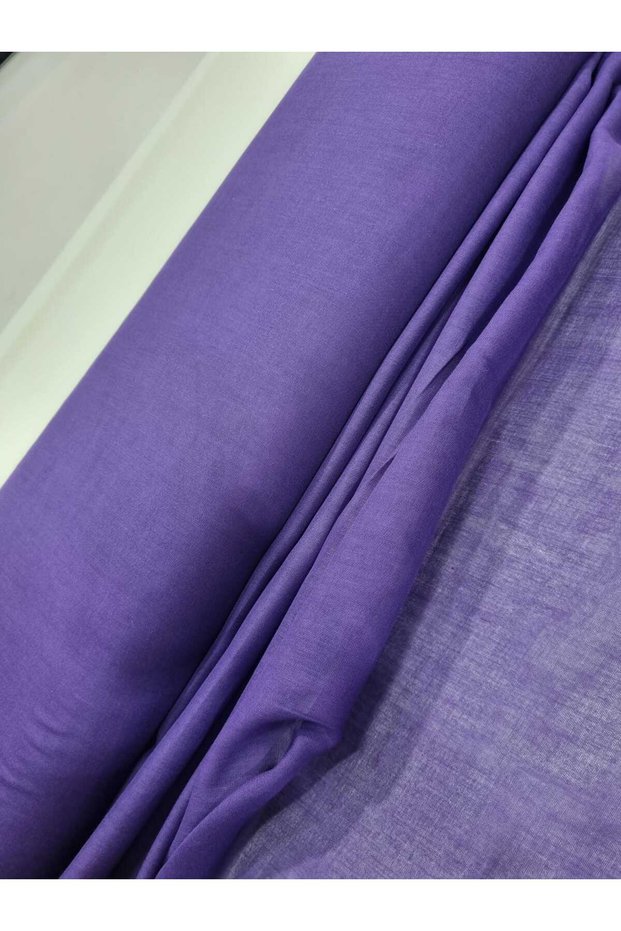 100% Cotton Muslin Fabric for Scarves, Shawls, Dough Covers, Etc. Suitable for Work (Purple 1 m)