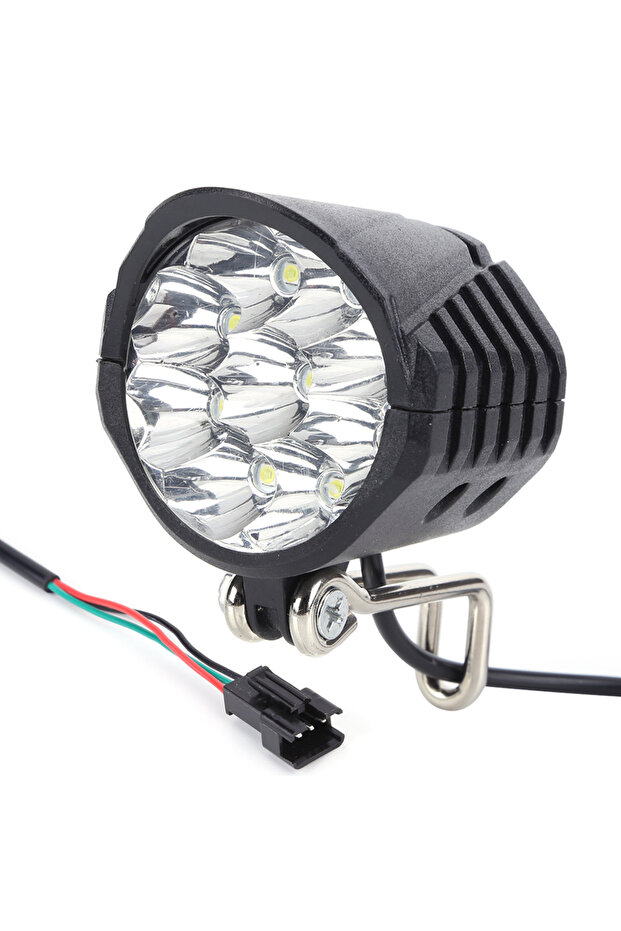 9LED 18W E-Bike Horn Light 2in1 9LED 18W Headlight with Horn and Light Switch for 36V 48V 60V Electr