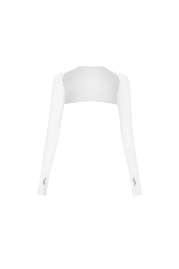 white 1/2pcs Cooling Sun Sleeves, UPF 50+ Arm Covers, Ice Silk Fabric with Shawl Cuff Design for Run
