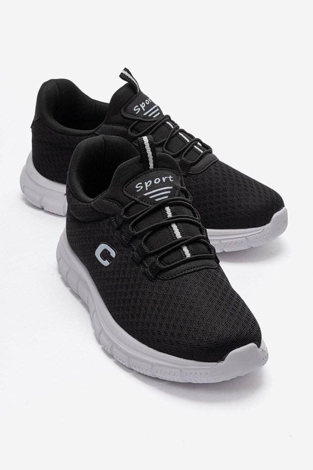 Mesh Anorak Women's Sports Shoes Black White