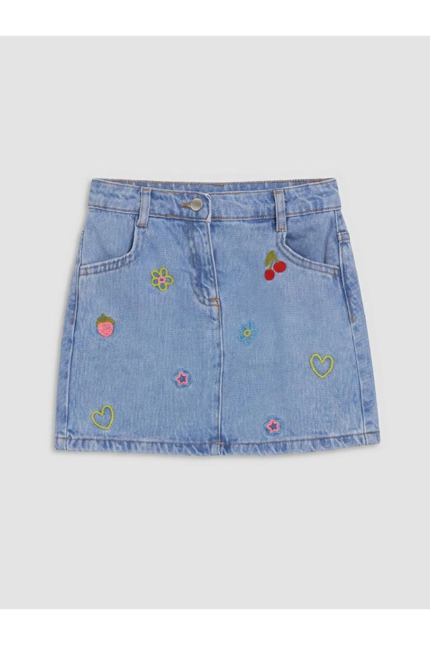 LCW Kids Embroidered Girl's Skirt