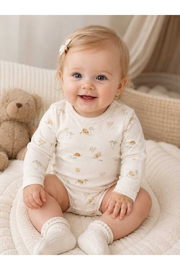 Baby Girl Long Sleeve Snap Bodysuit