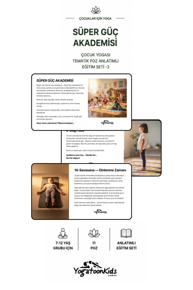 Thematic Children's Yoga Story and Pose Flow 3 - Super Power Academy - Ages 7-12