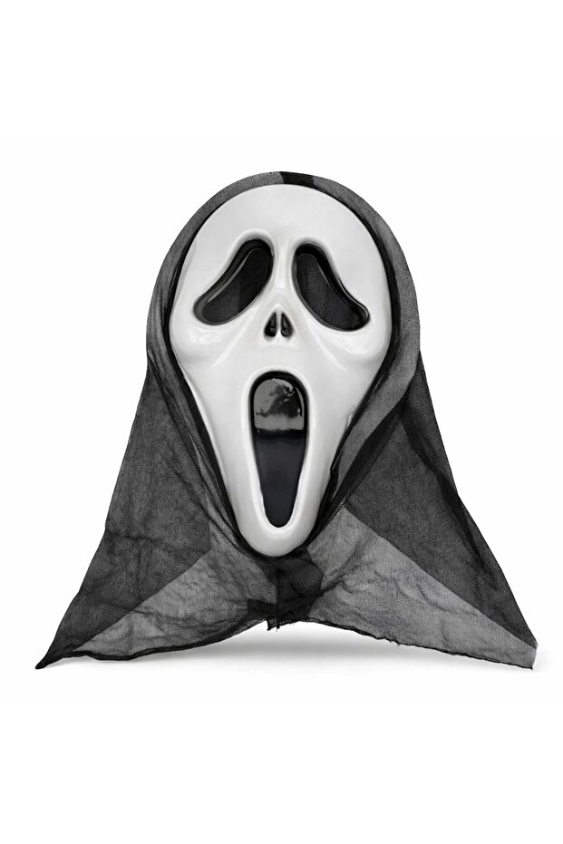 Hooded Scream Mask Scream Mask - Ghost Mask 33x21 Cm