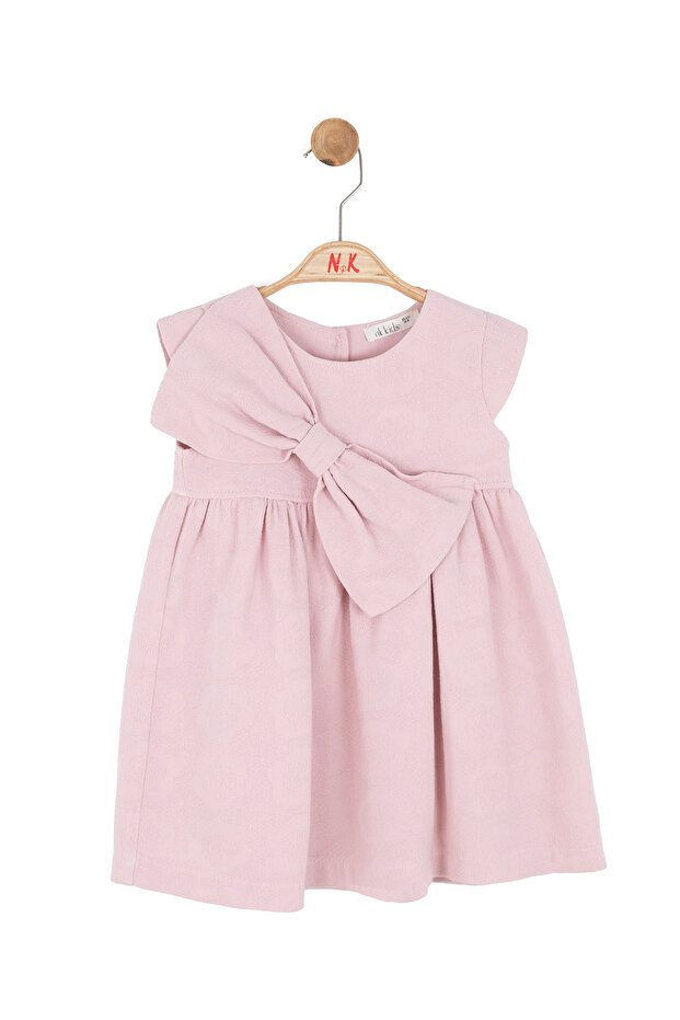 71601 Bowknot Powder Girl's Dress
