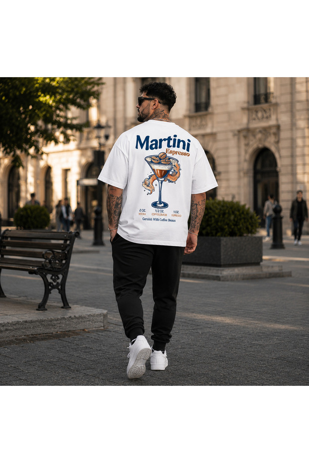 A Quality Men's Premium Martin Back Printed Oversized T-Shirt