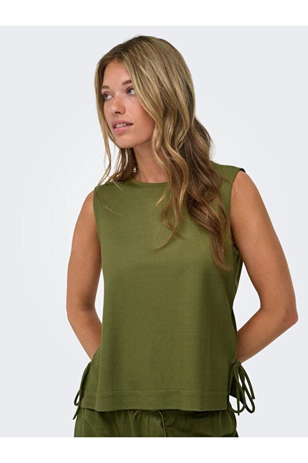 Only Side-Tie Sleeveless Blouse 15374333
