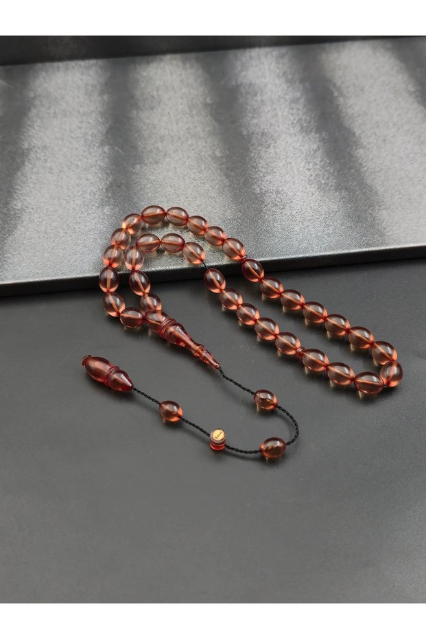 Master Signed Special Color Fire Amber Tassel with Prayer Beads System