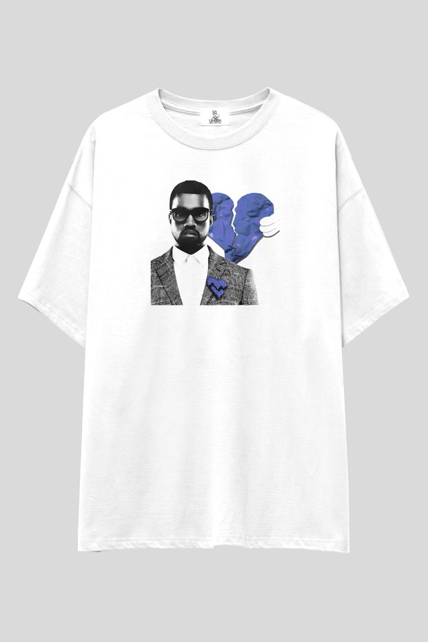 Kanye West T-Shirt | Unisex 100% Cotton Black & White Printed Niche Streetwear Design Tee