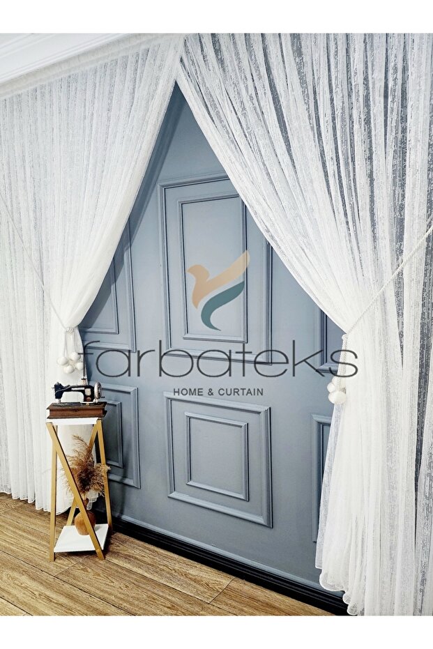 Tree Bark New Design Lying Double-Breasted Tulle Curtain