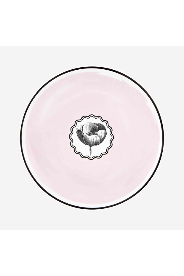 Herbariae by Christian Lacroix Pink Porcelain Breakfast Plate 23 cm