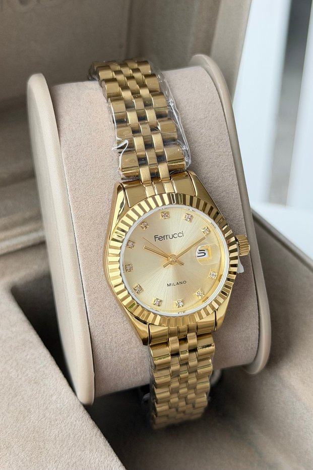 Steel Cord Waterproof 2 Year Warranty Women's Wristwatch