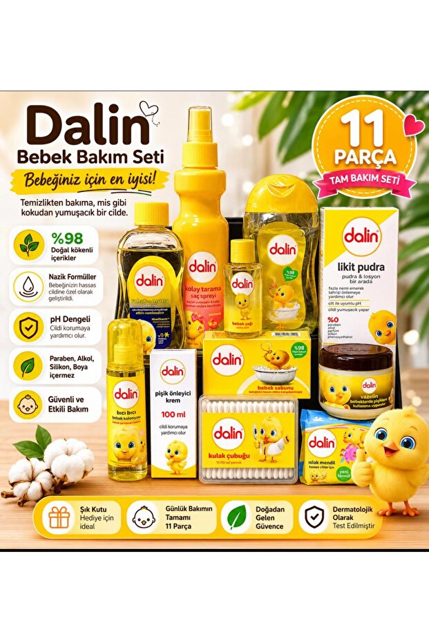 Daily Baby Care Set Baby Oil + Cream + Vaseline