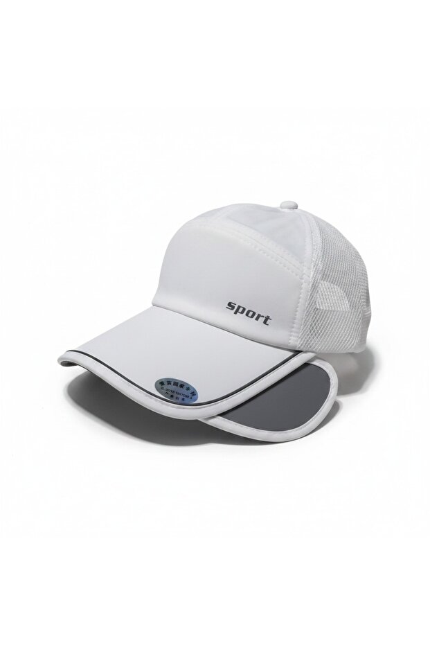 Unisex Micro Mesh Cap with Adjustable Open-Back Visor - 4