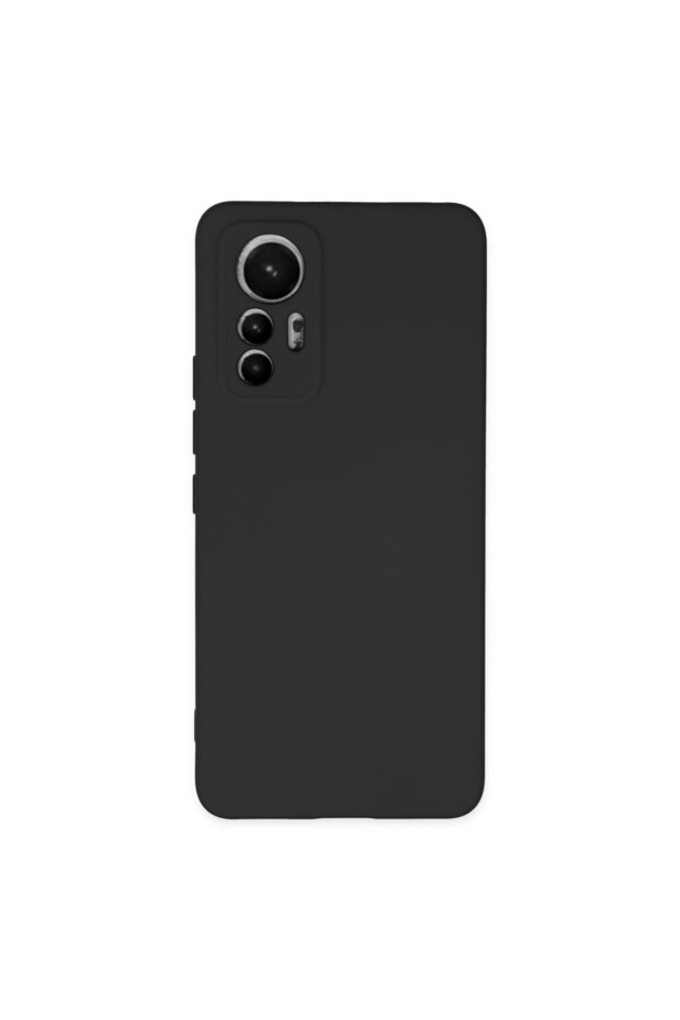 Mi 12 Lite Compatible Case Nano Velvet Silicone - Black