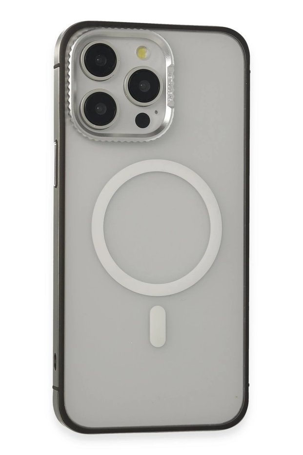 Urr iPhone 15 Pro Pvdss Lens Titanium Edge Magsafe Cover - Titanium Gray