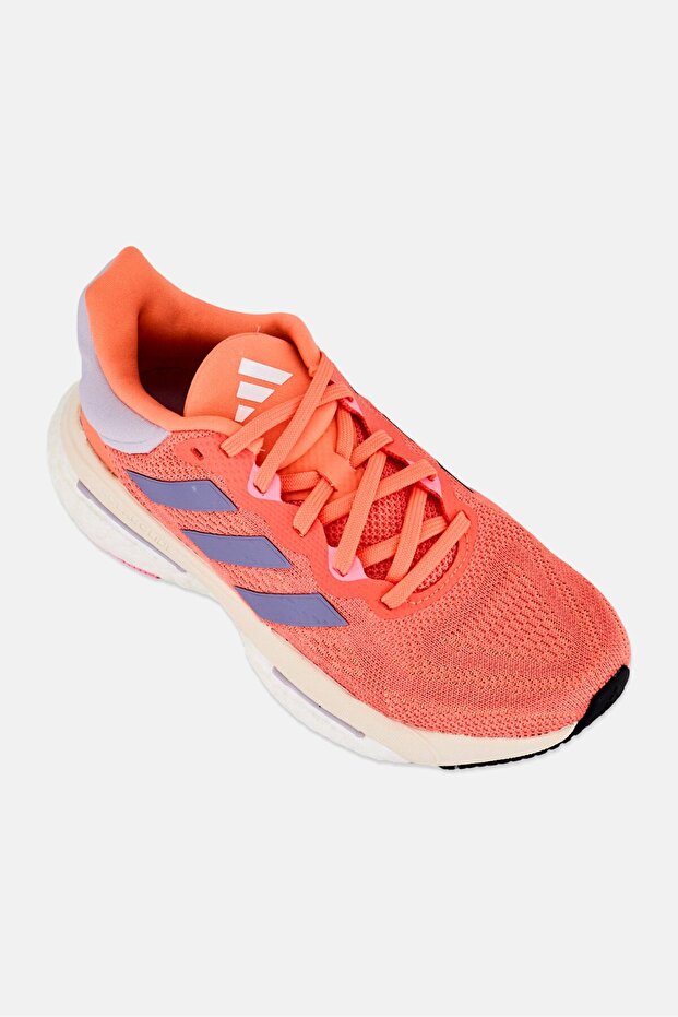 Women Solar Glide 5 Lace Up Running Shoes, Peach