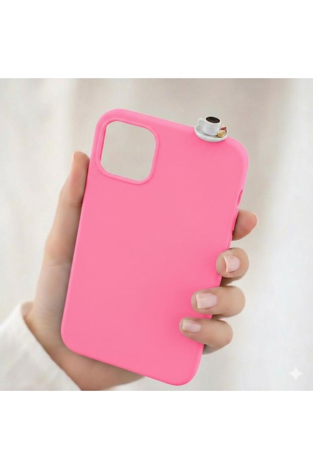 iPhone 14Promax Delightful Coffee Figured Silicone Case