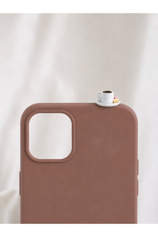 iPhone 14Promax Delightful Coffee Figured Silicone Case