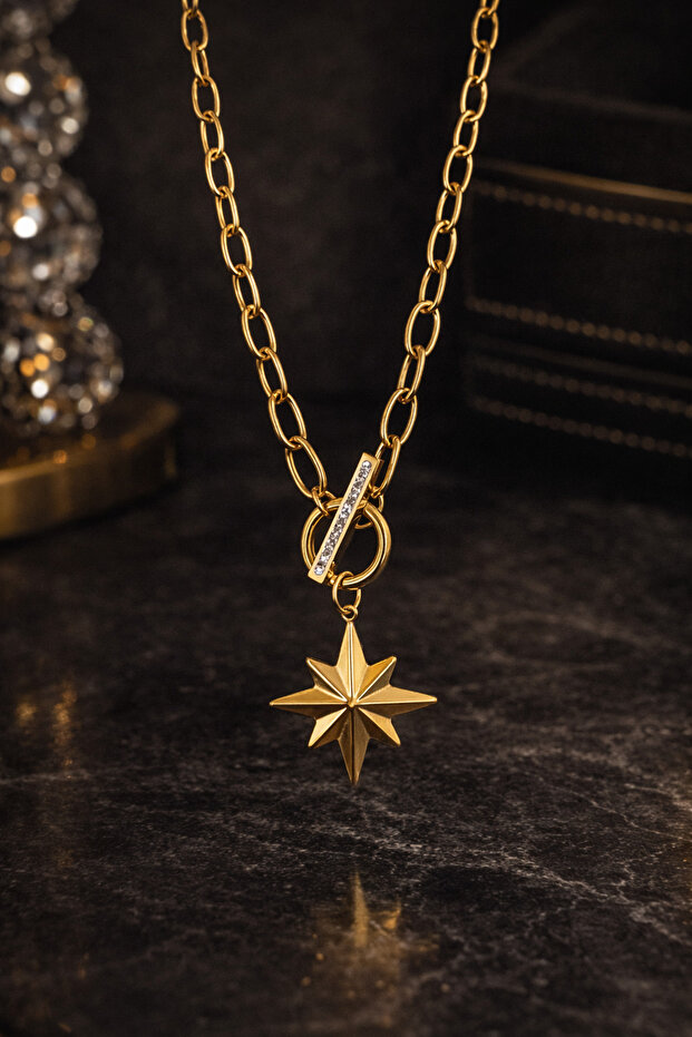 Steel Necklace Minimal Elegance Suitable for Daily Combinations Elegant Gift