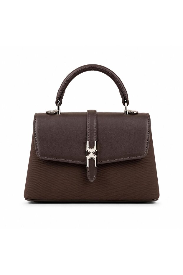 Women’s Structured Top Handle Handbag – PU Leather Mini Shoulder & Hand Bag for Daily Use – 22cm*14cm