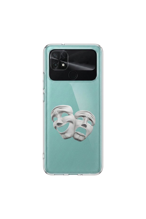حافظة شفافة بتصميم Esthetic Face 6 متوافقة مع Poco C40