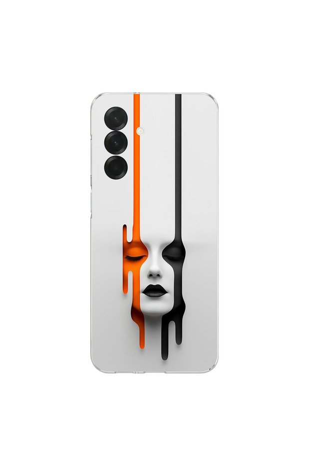 Samsung Galaxy A56 Compatible Aesthetic Face 1 Design Transparent Case