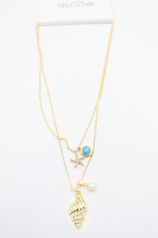 Seashell Necklace - Gold - 2