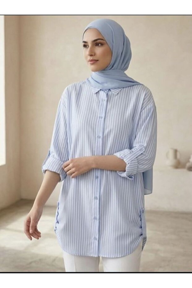 Striped Epaulette Tunic