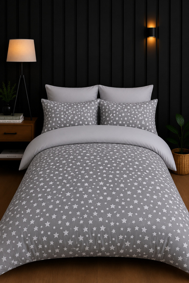 Double Elastic Sheet Duvet Cover Set | Cotton |