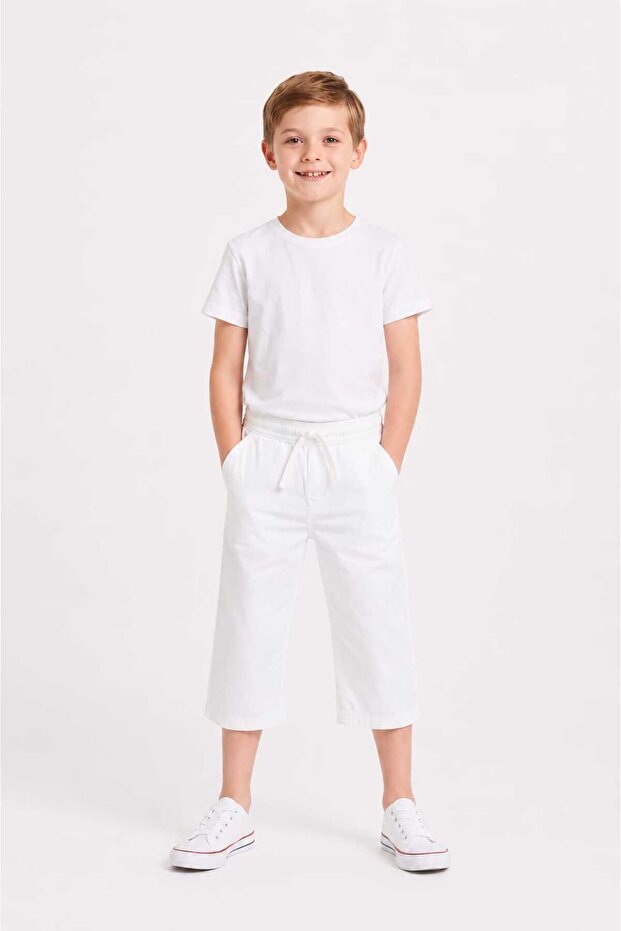 Boys' Gabardine Capri Pants