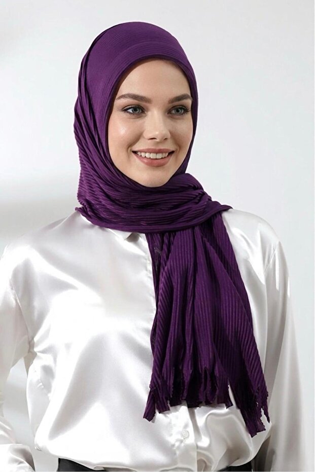 شال قطني مزخرف جاهز للارتداء