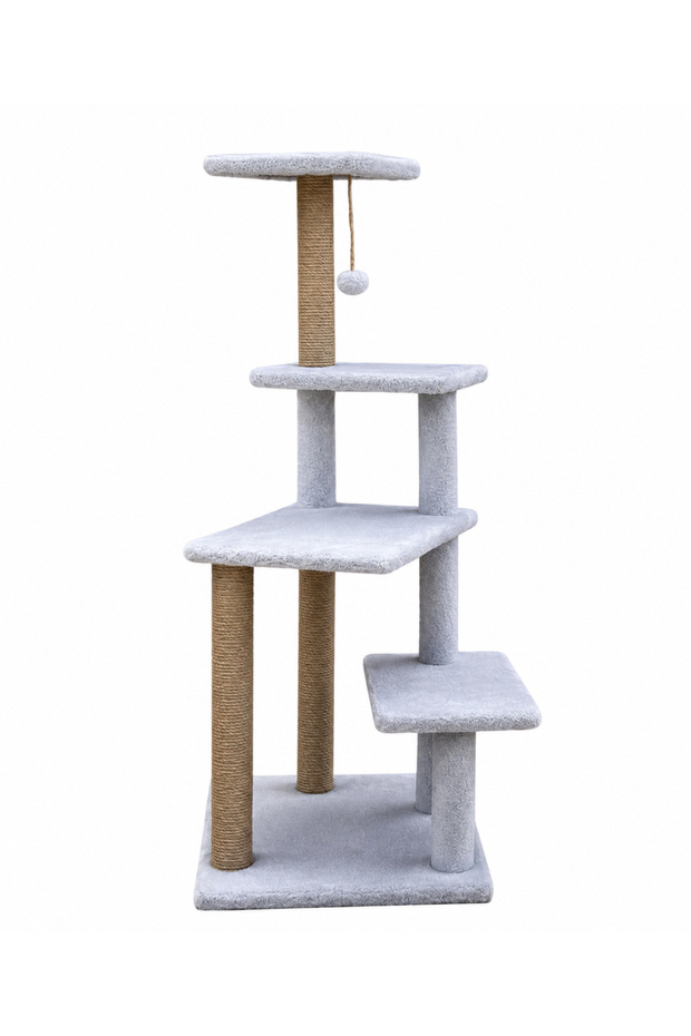 Mg02 Premium Multi-Level Long Cat Scratching Post Gray - 2