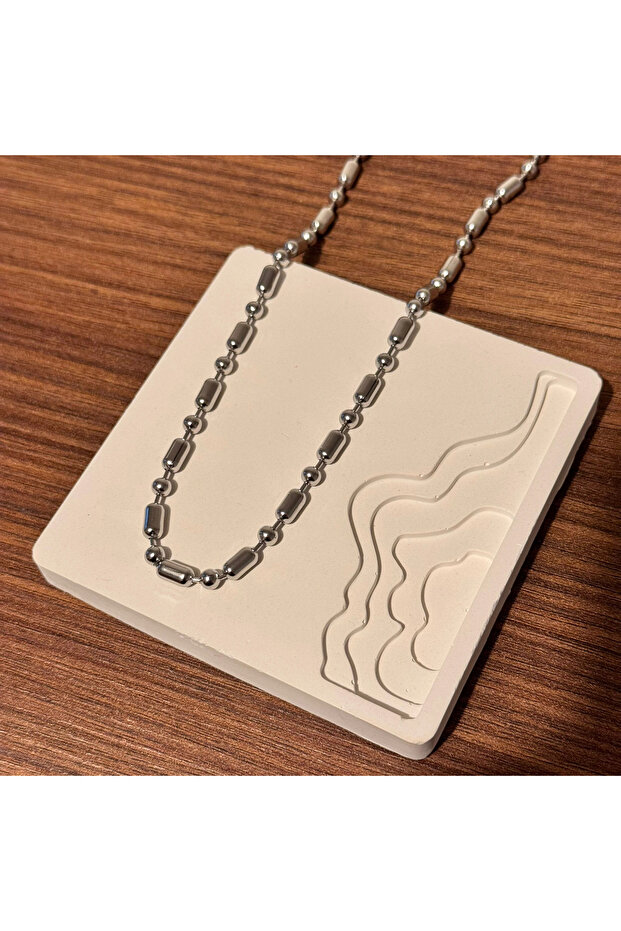 Silver Thick Chain Necklace