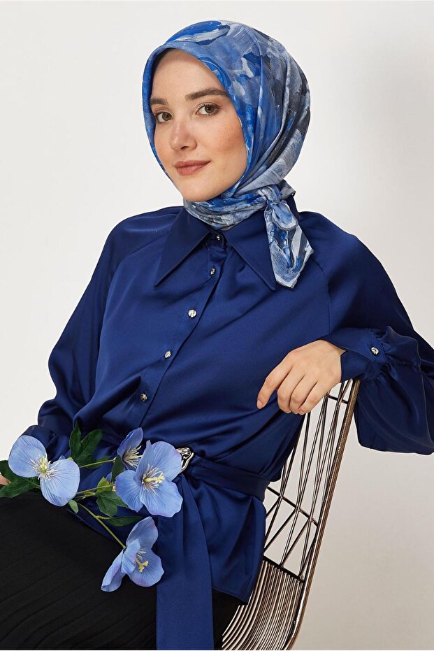 وشاح طبيعي منقوش 8633