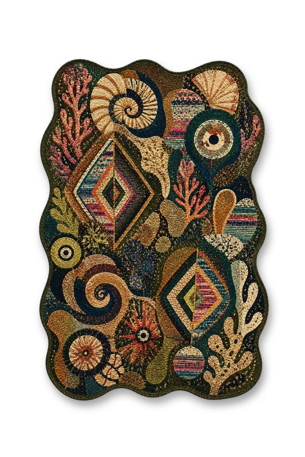 Sdt Mixed Patterned Modern Woven Base Decorative Carpet Sdt3518
