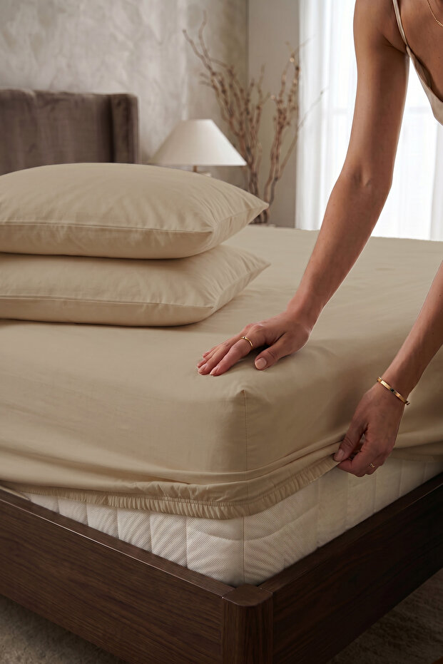 طقم ملاءات سرير قطنية مفردة من رانفورس - 100x200 + 30 سم (ملاءة سرير + غطاء وسادة)