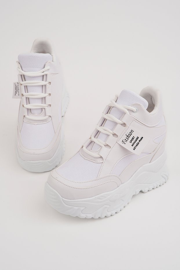 Frm-8006 Hidden Heel Lace-Up Sports Shoes