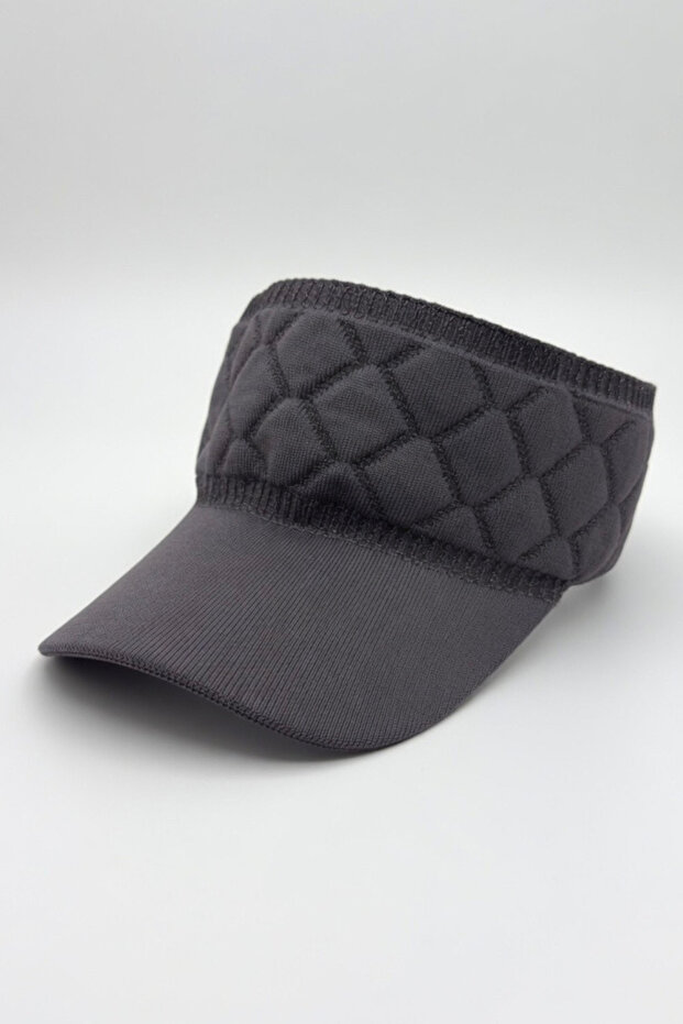 Visor Hat with Visor for Daily Use Style | Gray Women's Glittery Flexible Band