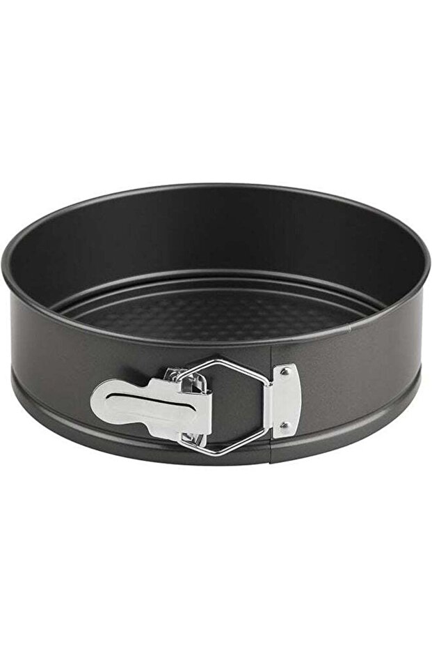 Round Clip Bake Pan Black 20x20x6.2cm, Springform Pan Nonstick - Cheesecake Pan