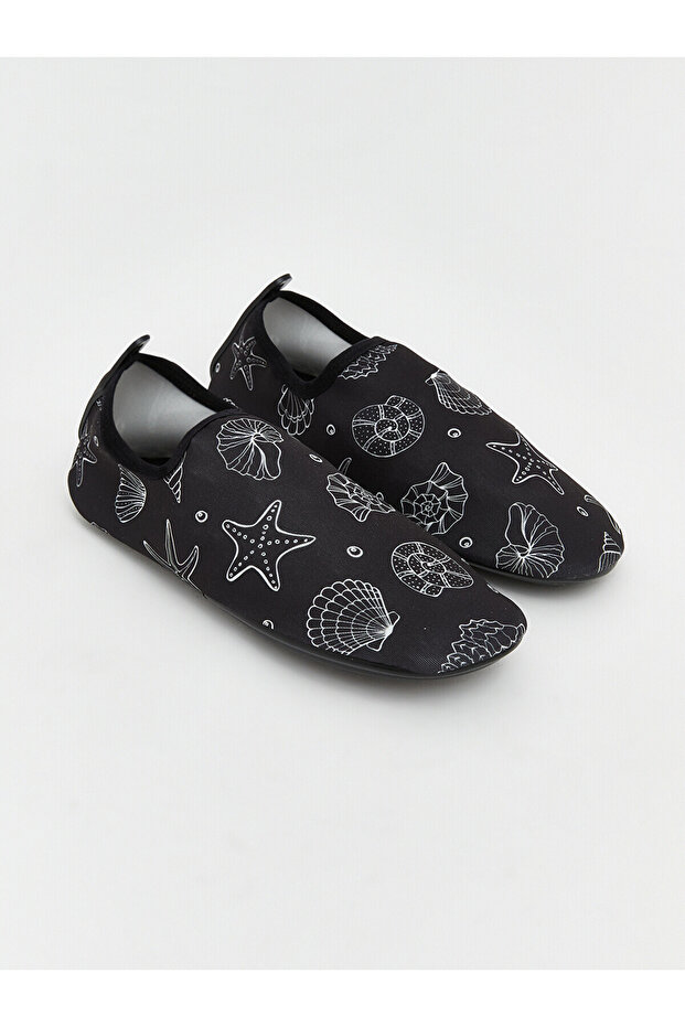 Sea Shell Patterned Women's Sea Shoes